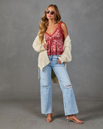 Harvest Rose Floral Lace Top