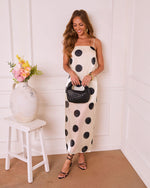 Sandrah Polka Dot Midi Dress