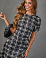 Market Muse Plaid High Low Midi Dress