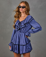Sunday Darling Striped Ruffle Mini Dress