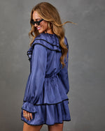 Sunday Darling Striped Ruffle Mini Dress