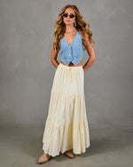 Bonfire Belle Tiered Maxi Skirt