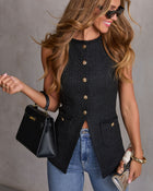 Baxley Tweed Vest Top