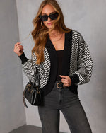 Aitana Chevron Print Cardigan