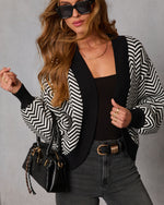 Aitana Chevron Print Cardigan
