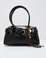 Freyah Vegan Leather Charm Top Handle Bag