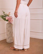 Sunbeam Darling Ladder Lace Trim Wide Leg Pants