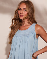 Coastal Romance Chambray Romper