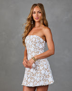 Honey Haven Floral Lace Crochet Mini Dress