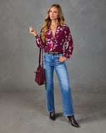 Serenity Bloom Floral Chiffon Top