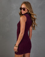 Ames Knit Mock Neck Mini Dress