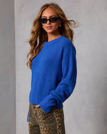Cobalt % Heritage Hall Brushed Knit Sweater-3
