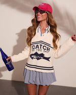 Daily Catch Knit Novelty Sweater