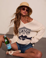 Daily Catch Knit Novelty Sweater