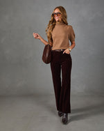 Ciella Velvet Wide Leg Pants