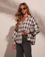 Chic Chapter Plaid Button Down Top