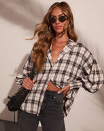 Chic Chapter Plaid Button Down Top