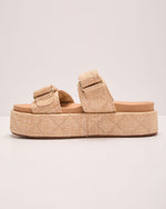 Grazia Raffia Platform Sandals