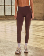 Brown/Mint % Amped Up Contrast Trim Leggings-3