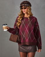 Macera Knit Argyle Sweater