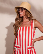 Heritage Tide Cotton Striped Shift Mini Dress