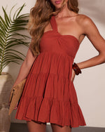 Santina Tiered One Shoulder Mini Dress