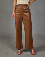 Fall Chapter Ultra High Rise Vegan Leather Pants