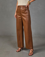 Fall Chapter Ultra High Rise Vegan Leather Pants