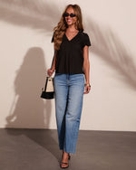 Marenah Pleated Eyelet Top