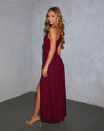 Reminah Ruched One Shoulder Maxi Dress