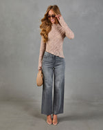 Twilight Romance Lace Mock Neck Top