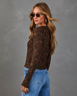 Callie Floral Waffle Knit Top