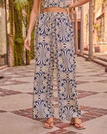 Oceanview Muse Abstract Print Drawstring Pants