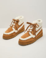 Tessa Faux Suede Sherpa Trim Shoe