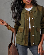 Downtown Babe Knit Color Block Sweater
