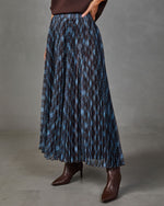 Stephanie Pleated Plaid Midi Skirt