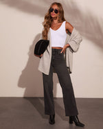 Calm Moment Knit Open Front Cardigan