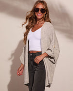 Calm Moment Knit Open Front Cardigan