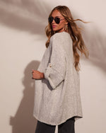 Calm Moment Knit Open Front Cardigan