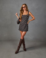 Jessica Plaid Shift Mini Dress