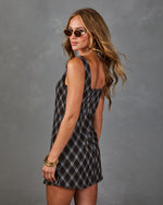 Jessica Plaid Shift Mini Dress
