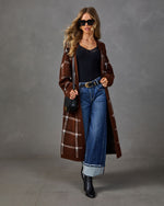 Tess Plaid Open Front Cardigan