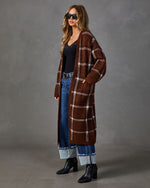 Tess Plaid Open Front Cardigan