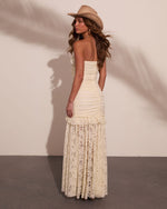 Romantic Haven Ruffle Lace Maxi Dress