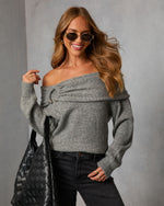 Snuggle Mode Off The Shoulder Sweater
