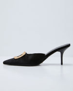 Whinnie Metal Hardware Velvet Mule
