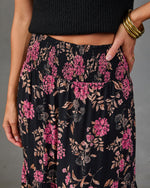 Autumn Moon Floral Maxi Skirt
