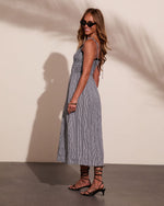 Summer Spell Gingham Print Midi Dress