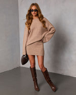 Seleste Knit Scoop Back Sweater