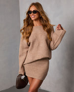 Seleste Knit Scoop Back Sweater